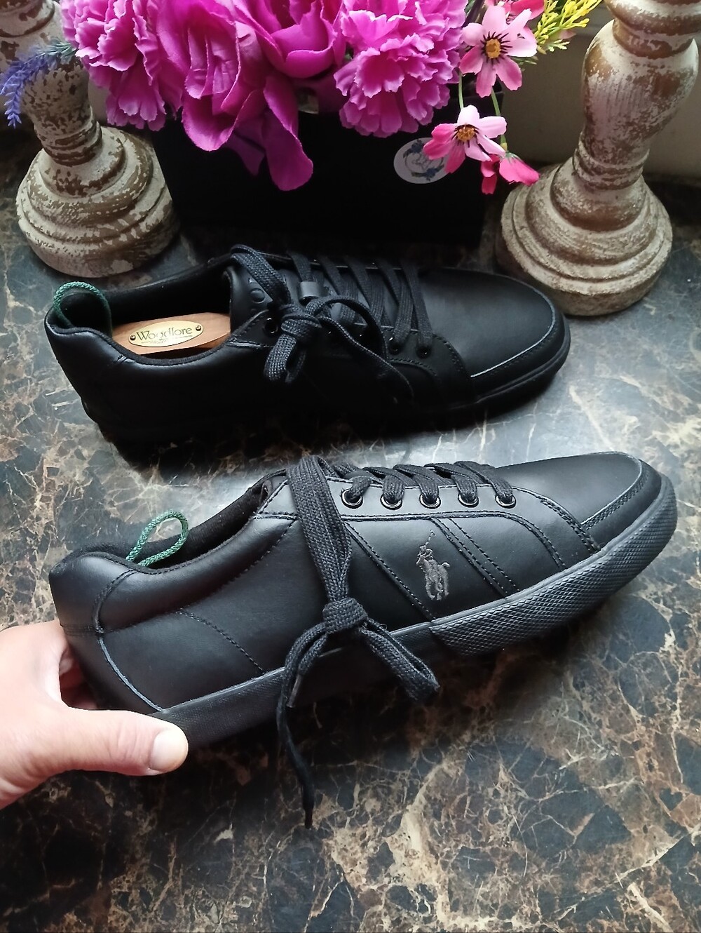 Polo X Ralph Lauren Hugh Leather Low-Top Shoes Athletic/Casual Shoes 12 for Men - Picture 10 of 12